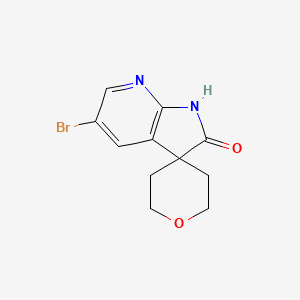 5'-Bromo-1',2'-dihydrospiro[oxane-4,3'-pyrrolo[2,3-b]pyridine]-2'-one