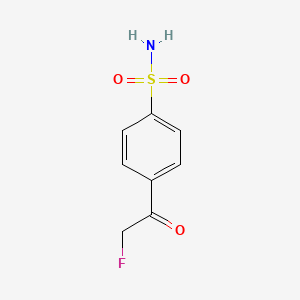 molecular formula C8H8FNO3S B13809932 4-(Fluoroacetyl)benzene-1-sulfonamide CAS No. 6554-88-7