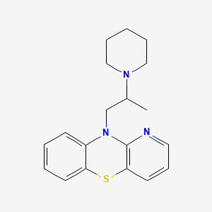molecular formula C19H23N3S B13809936 10-(2-Piperidinopropyl)-10H-pyrido(3,2-b)(1,4)benzothiazine CAS No. 67465-80-9