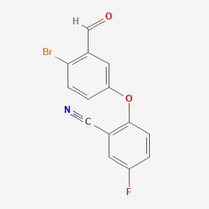 2-Bromo-5-(2-cyano-4-fluorophenoxy)benzaldehyde