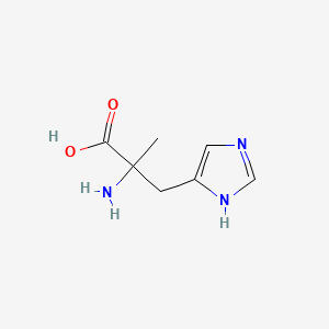 molecular formula C7H11N3O2 B13809959 2-amino-3-(1H-imidazol-5-yl)-2-methylpropanoic acid 