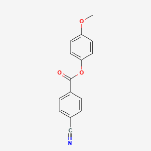 molecular formula C15H11NO3 B13809974 (4-Methoxyphenyl) 4-cyanobenzoate CAS No. 53327-12-1