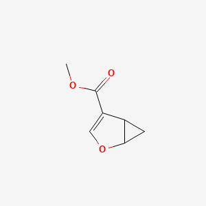 molecular formula C7H8O3 B13810018 Methyl 2-oxabicyclo[3.1.0]hex-3-ene-4-carboxylate CAS No. 56666-81-0