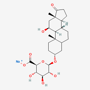 5alpha-Androstan-3alpha,11beta-diol-17-one 3-glucosiduronate