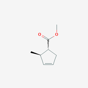molecular formula C8H12O2 B13810104 methyl (1R,2R)-2-methylcyclopent-3-ene-1-carboxylate CAS No. 63255-72-1