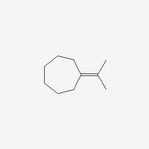 molecular formula C10H18 B13810115 Cycloheptane, (1-methylethylidene)- CAS No. 7087-36-7