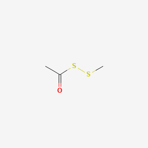 molecular formula C3H6OS2 B13810149 Acetyl methyl disulfide CAS No. 5813-72-9