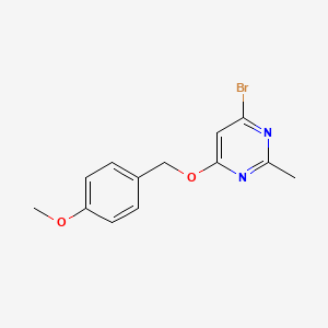 4-Bromo-6-[(4-methoxyphenyl)methoxy]-2-methylpyrimidine