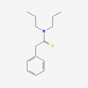molecular formula C14H21NS B13810223 Phenyl-N,N-dipropylethanethioamide CAS No. 79136-90-6