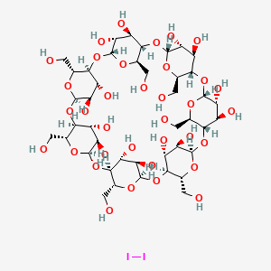 molecular formula C42H70I2O35 B13810258 beta-Cyclodextrin iodine 