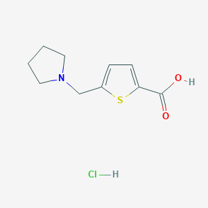 5-[(Pyrrolidin-1-yl)methyl]thiophene-2-carboxylic acid hydrochloride