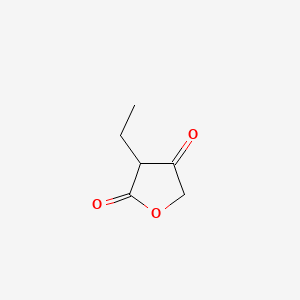 molecular formula C6H8O3 B13810294 3-Ethyloxolane-2,4-dione CAS No. 5436-14-6