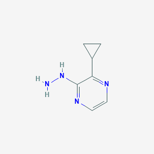 2-Cyclopropyl-3-hydrazinylpyrazine