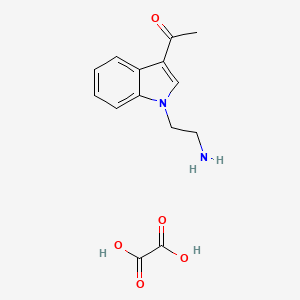 molecular formula C14H16N2O5 B1381033 1-[1-(2-Aminoethyl)-1H-indol-3-yl]ethanone oxalate CAS No. 1803588-79-5