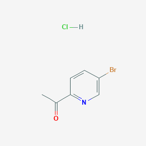 molecular formula C7H7BrClNO B1381034 1-(5-Bromopyridin-2-yl)ethan-1-one hydrochloride CAS No. 1795478-26-0