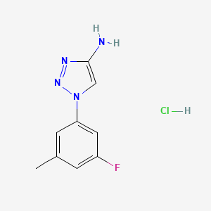 1-(3-fluoro-5-methylphenyl)-1H-1,2,3-triazol-4-amine hydrochloride