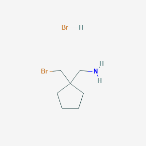 [1-(Bromomethyl)cyclopentyl]methanamine hydrobromide