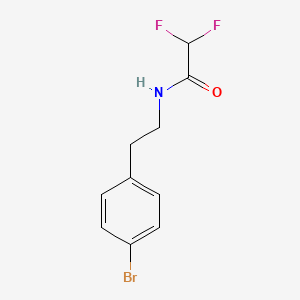 molecular formula C10H10BrF2NO B1381040 N-[2-(4-Bromophenyl)ethyl]-2,2-difluoroacetamide CAS No. 1010422-42-0