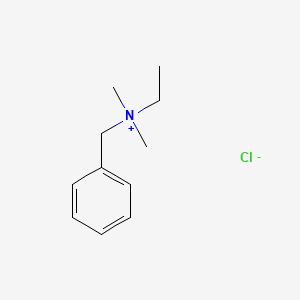 molecular formula C11H18N.Cl<br>C11H18ClN B13810440 Benzylethyldimethylammonium chloride CAS No. 5197-80-8