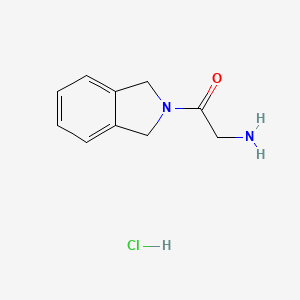 molecular formula C10H13ClN2O B1381045 盐酸 2-氨基-1-(2,3-二氢-1H-异吲哚-2-基)乙酮 CAS No. 1803591-46-9