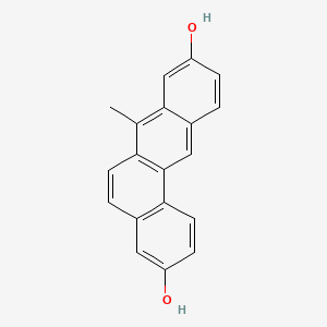 molecular formula C19H14O2 B13810459 BENZ(a)ANTHRACENE-3,9-DIOL, 7-METHYL- CAS No. 80150-03-4