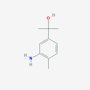 molecular formula C10H15NO B1381046 2-(3-Amino-4-methylphenyl)propan-2-ol CAS No. 1048389-81-6