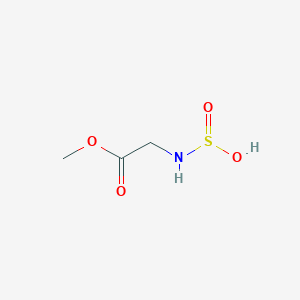 molecular formula C3H7NO4S B13810466 Glycine, N-sulfino-, 1-methyl ester (9CI) 