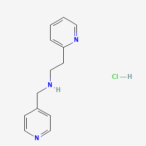 molecular formula C13H16ClN3 B1381051 [2-(吡啶-2-基)乙基](吡啶-4-基甲基)胺盐酸盐 CAS No. 1803598-71-1