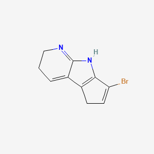 molecular formula C10H9BrN2 B13810521 Cyclopenta[4,5]pyrrolo[2,3-b]pyridine,3-bromo-1,5,6,7-tetrahydro- 