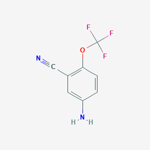 molecular formula C8H5F3N2O B1381054 5-Amino-2-(trifluoromethoxy)benzonitrile CAS No. 1261523-71-0
