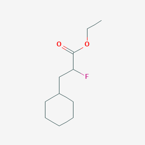 molecular formula C11H19FO2 B1381055 Ethyl 3-cyclohexyl-2-fluoropropanoate CAS No. 1803587-34-9