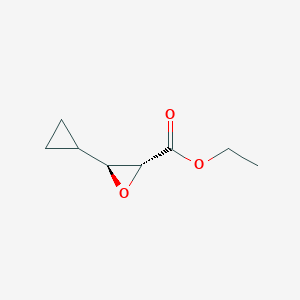 molecular formula C8H12O3 B13810575 ethyl (2R,3R)-3-cyclopropyloxirane-2-carboxylate 