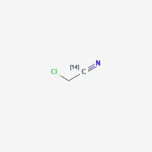 molecular formula C2H2ClN B13810580 2-Chloroacetonitrile-1-14C CAS No. 56746-52-2