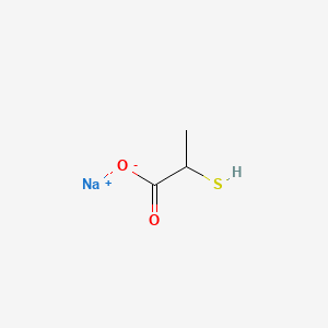 molecular formula C3H5NaO2S B13810596 Sodium thiolactate CAS No. 22535-46-2
