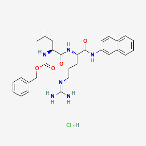 molecular formula C30H39ClN6O4 B13810629 Z-Leu-Arg-betaNA . HCl CAS No. 202002-15-1