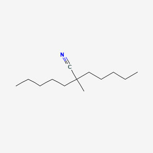 molecular formula C13H25N B13810645 1-Heptanenitrile, 2-methyl-2-pentyl- CAS No. 49827-48-7