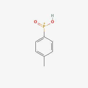 molecular formula C7H8O2P+ B13810669 Phosphinic acid, (4-methylphenyl)- CAS No. 20783-50-0