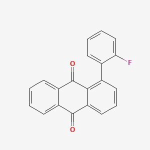 molecular formula C20H11FO2 B13810713 Anthraquinone, 1-(o-fluorophenyl)- CAS No. 20760-62-7