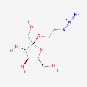 molecular formula C8H15N3O6 B1381075 2-Azidoethyl-b-D-fructopyranoside CAS No. 99042-58-7
