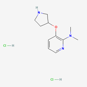 N,N-dimethyl-3-(pyrrolidin-3-yloxy)pyridin-2-amine dihydrochloride