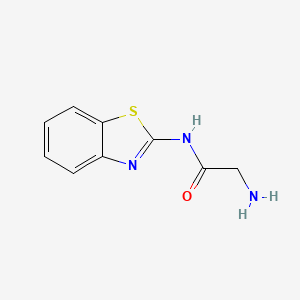 molecular formula C9H9N3OS B13810790 Acetamide,2-amino-N-2-benzothiazolyl- 