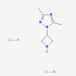 1-(azetidin-3-yl)-3,5-dimethyl-1H-1,2,4-triazole dihydrochloride