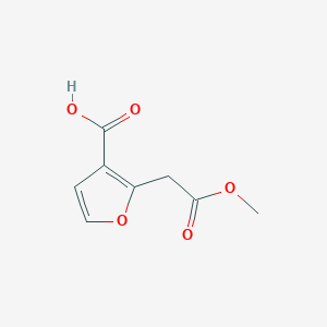 2-(2-Methoxy-2-oxoethyl)furan-3-carboxylic acid