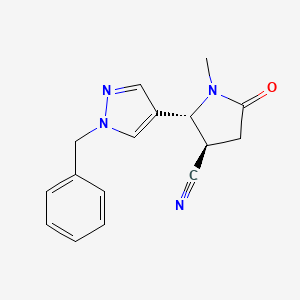 (2R,3R)-2-(1-benzyl-1H-pyrazol-4-yl)-1-methyl-5-oxopyrrolidine-3-carbonitrile