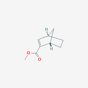 molecular formula C9H12O2 B138109 Bicyclo[2.2.1]hept-2-ene-2-carboxylic acid, methyl ester, (1S)-(9CI) CAS No. 136520-60-0
