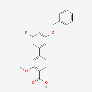 3'-(Benzyloxy)-5'-fluoro-3-methoxy-[1,1'-biphenyl]-4-carboxylic acid