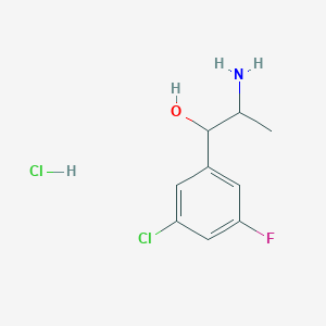 2-Amino-1-(3-chloro-5-fluorophenyl)propan-1-ol hydrochloride