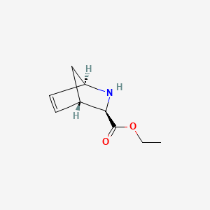 molecular formula C9H13NO2 B13810942 ethyl (1R,3R,4S)-2-azabicyclo[2.2.1]hept-5-ene-3-carboxylate 