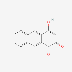 molecular formula C15H10O3 B13810962 2-Hydroxy-5-methyl-1,4-anthracenedione 