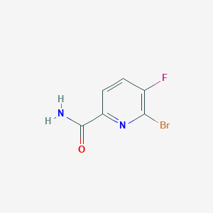 molecular formula C6H4BrFN2O B1381097 6-Bromo-5-fluoropyridine-2-carboxamide CAS No. 1416712-39-4